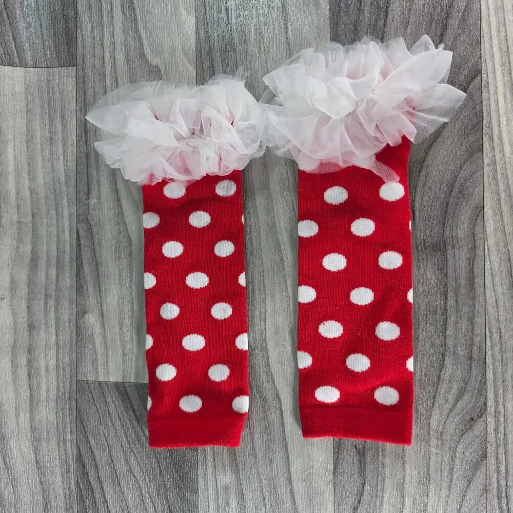 My 1st Valentine's Day Outfit Set Red White Hearts Shoes Bow 3-6M 5 Pc